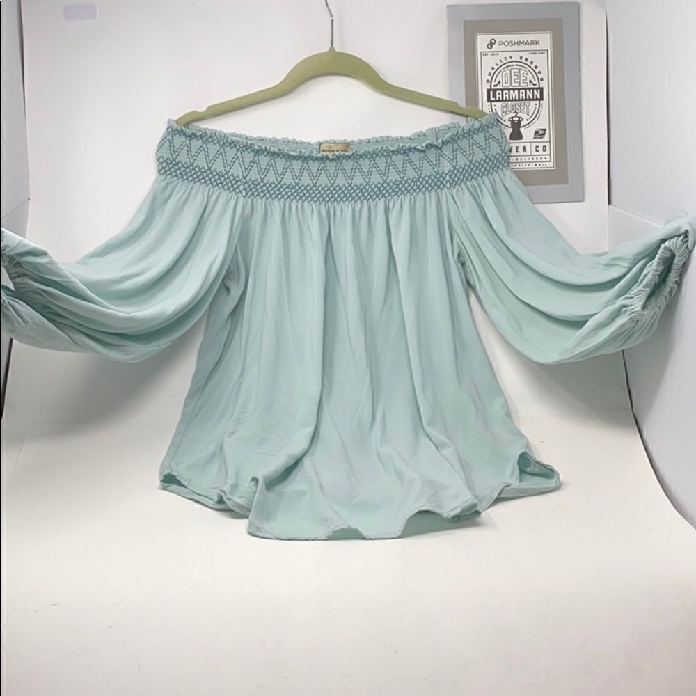 Holding Horses, off shoulder top, Sz XS